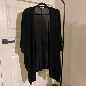 Open Cardigan with Batwing Sleeve